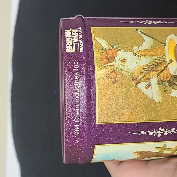 Vintage 1984 Chein Ind. Bristol Ware Easter Rabbit Tin Box - Picture 6 of 6